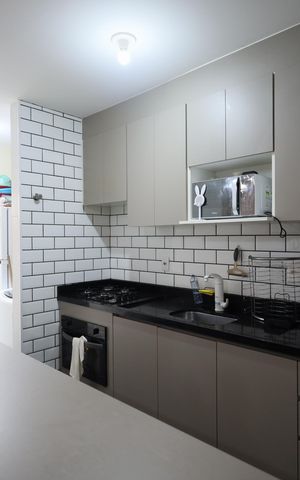 Apartamento à venda com 54m², 2 quartos e 1 vagaCozinha e Área de Serviço