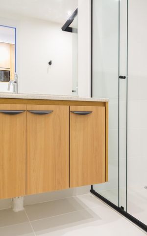 Studio para alugar com 25m², 1 quarto e sem vaga Studio para alugar com 25m², 1 quarto e sem vagaBanheiro