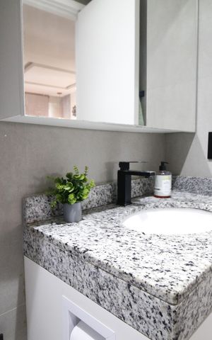Apartamento à venda com 136m², 3 quartos e 2 vagasBanheiro da Suíte 2