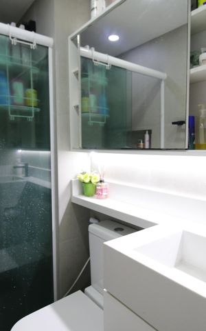 Apartamento à venda com 136m², 3 quartos e 2 vagasBanheiro da Suíte 1