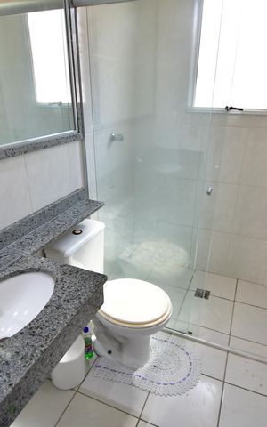 Casa de condomínio para alugar com 124m², 3 quartos e sem vagaBanheiro Suíte