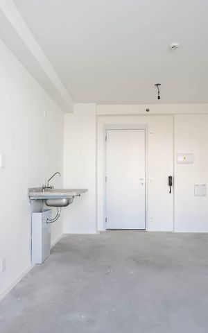 Studio à venda com 32m², 1 quarto e sem vagaquarto e cozinha