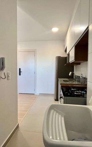 Apartamento para alugar com 45m², 2 quartos e 1 vaga Apartamento para alugar com 45m², 2 quartos e 1 vagaCozinha e Área de Serviço