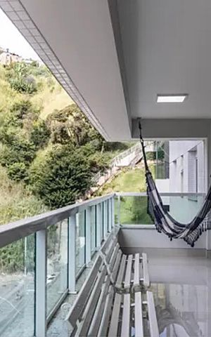 Apartamento para alugar com 135m², 4 quartos e 4 vagasSala - Varanda 
