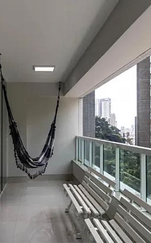 Apartamento para alugar com 135m², 4 quartos e 4 vagasSala - Varanda 