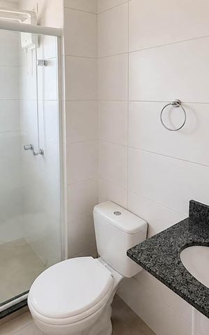 Apartamento para alugar com 50m², 2 quartos e 1 vaga Apartamento para alugar com 50m², 2 quartos e 1 vagaBanheiro