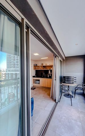 Studio para alugar com 36m², 1 quarto e 1 vagaVaranda