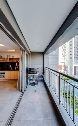 Studio para alugar com 36m², 1 quarto e 1 vagaVaranda