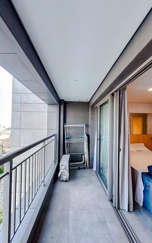 Studio para alugar com 36m², 1 quarto e 1 vagaVaranda
