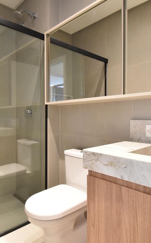 Studio para alugar com 53m², 1 quarto e 1 vagaBanheiro da Suíte