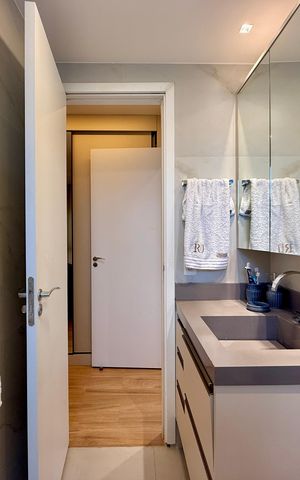 Apartamento à venda com 73m², 2 quartos e 1 vaga Apartamento à venda com 73m², 2 quartos e 1 vagaBanheiro Suíte 1