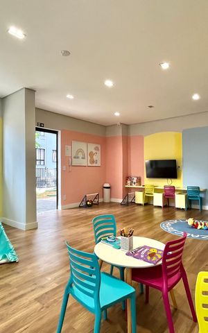 Apartamento para alugar com 25m², 1 quarto e sem vaga Apartamento para alugar com 25m², 1 quarto e sem vagaÁrea comum - Brinquedoteca