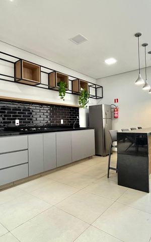 Apartamento para alugar com 25m², 1 quarto e sem vaga Apartamento para alugar com 25m², 1 quarto e sem vagaÁrea comum - Churrasqueira