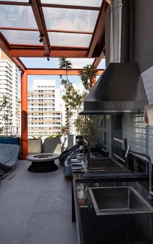 Apartamento para alugar com 29m², 1 quarto e sem vaga Apartamento para alugar com 29m², 1 quarto e sem vagaÁrea comum - Churrasqueira