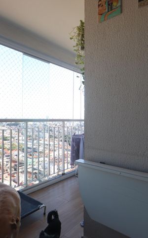 Apartamento à venda com 58m², 2 quartos e 1 vagaVaranda