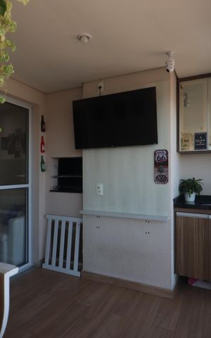 Apartamento à venda com 58m², 2 quartos e 1 vagaVaranda