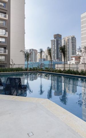 Studio para alugar com 25m², 1 quarto e sem vaga Studio para alugar com 25m², 1 quarto e sem vagaÁrea comum - Piscina