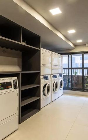 Apartamento para alugar com 45m², 1 quarto e 1 vaga Apartamento para alugar com 45m², 1 quarto e 1 vagaLavanderia