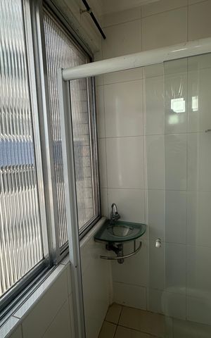 Apartamento para alugar com 51m², 1 quarto e 1 vaga Apartamento para alugar com 51m², 1 quarto e 1 vagaBanheiro 1
