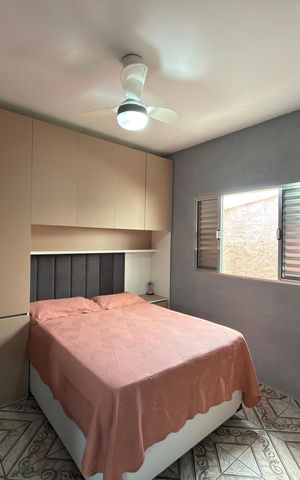 Casa para alugar com 125m², 2 quartos e 2 vagasSuíte 1