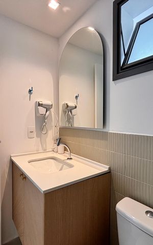 Studio para alugar com 39m², 1 quarto e sem vaga Studio para alugar com 39m², 1 quarto e sem vagaBanheiro