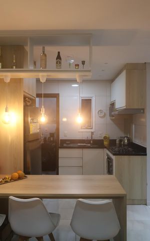 Casa de condomínio para alugar com 70m², 2 quartos e 1 vagaCozinha - Armários