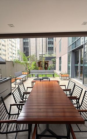 Studio para alugar com 32m², 1 quarto e sem vaga