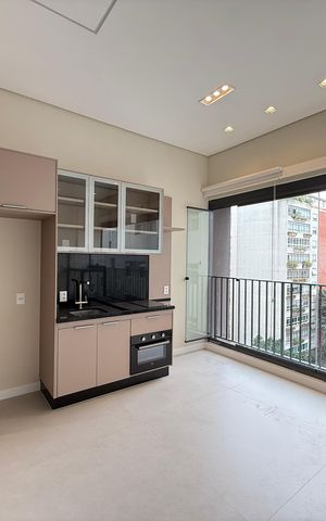 Studio para alugar com 32m², 1 quarto e sem vaga
