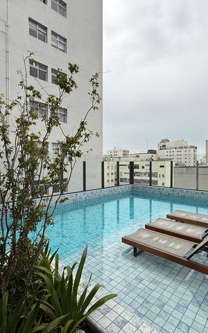 Studio para alugar com 32m², 1 quarto e sem vaga