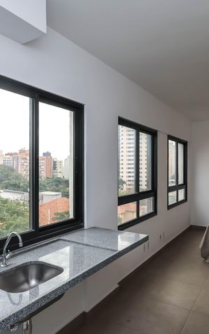 Studio à venda com 24m², 1 quarto e sem vagaQuarto e Cozinha