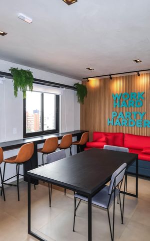 Studio para alugar com 24m², 1 quarto e sem vagaCoWorking