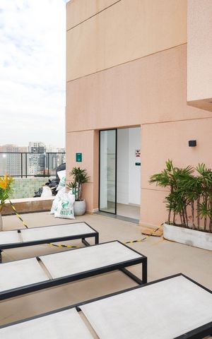 Studio para alugar com 24m², 1 quarto e sem vagaPiscina