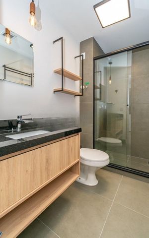 Apartamento à venda com 24m², 1 quarto e sem vaga Apartamento à venda com 24m², 1 quarto e sem vagaBanheiro