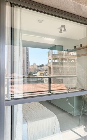 Studio à venda com 26m², 1 quarto e sem vaga Studio à venda com 26m², 1 quarto e sem vagaVaranda