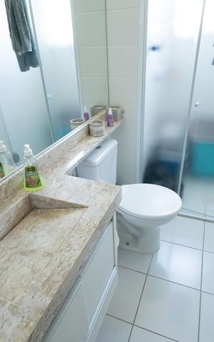 Apartamento para alugar com 73m², 2 quartos e 1 vaga Apartamento para alugar com 73m², 2 quartos e 1 vagaBanheiro