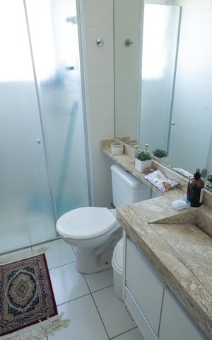 Apartamento para alugar com 73m², 2 quartos e 1 vaga Apartamento para alugar com 73m², 2 quartos e 1 vagaBanheiro da Suíte