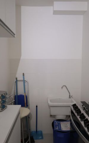 Apartamento para alugar com 33m², 2 quartos e sem vagaCozinha - Área de serviço 