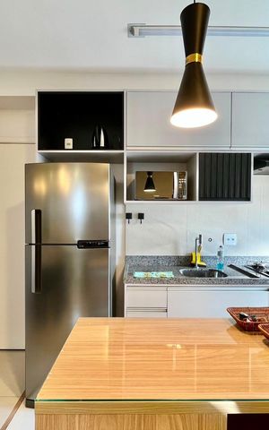 Apartamento para alugar com 75m², 1 quarto e 1 vaga Apartamento para alugar com 75m², 1 quarto e 1 vagaCozinha e Área de Serviço