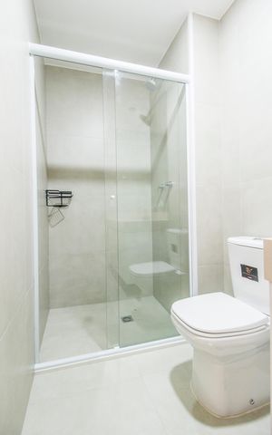 Apartamento para alugar com 52m², 1 quarto e 1 vaga Apartamento para alugar com 52m², 1 quarto e 1 vagaBanheiro da Suíte
