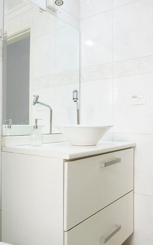 Apartamento para alugar com 120m², 3 quartos e 1 vagaBanheiro da suíte