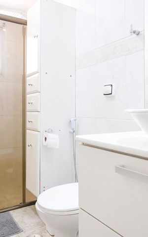 Apartamento para alugar com 120m², 3 quartos e 1 vagaBanheiro da suíte