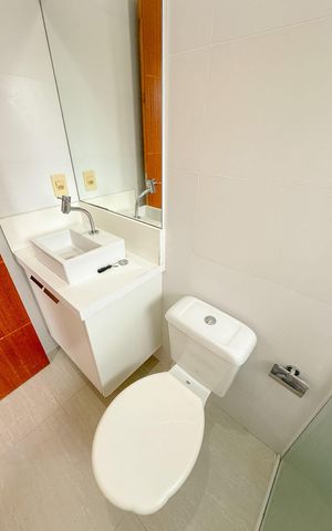 Casa para alugar com 68m², 2 quartos e 2 vagasBanheiro da Suíte 1