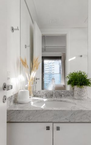 Studio para alugar com 45m², 1 quarto e 1 vaga Studio para alugar com 45m², 1 quarto e 1 vagaBanheiro