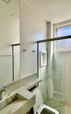 Apartamento para alugar com 65m², 2 quartos e 2 vagas Apartamento para alugar com 65m², 2 quartos e 2 vagasBanheiro Social