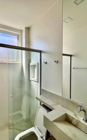 Apartamento para alugar com 65m², 2 quartos e 2 vagas Apartamento para alugar com 65m², 2 quartos e 2 vagasBanheiro Social
