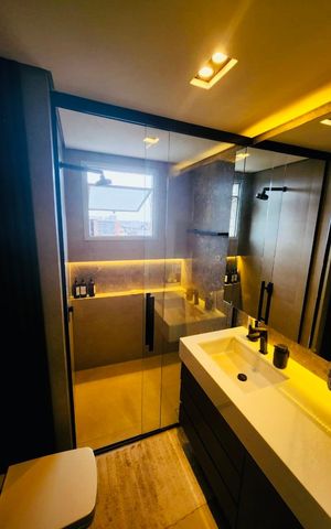 Apartamento à venda com 73m², 1 quarto e 1 vaga Apartamento à venda com 73m², 1 quarto e 1 vagaBanheiro