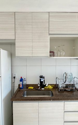 Apartamento para alugar com 47m², 2 quartos e sem vaga Apartamento para alugar com 47m², 2 quartos e sem vagaCozinha e Área de Serviço
