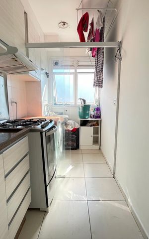 Apartamento para alugar com 47m², 2 quartos e sem vaga Apartamento para alugar com 47m², 2 quartos e sem vagaCozinha e Área de Serviço