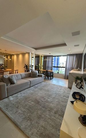Apartamento à venda com 134m², 4 quartos e 4 vagas Apartamento à venda com 134m², 4 quartos e 4 vagasSala