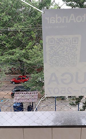 Apartamento para alugar com 77m², 3 quartos e sem vagaSacada da sala